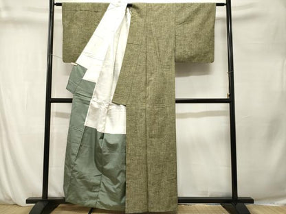 平和屋着物■上質な紬　霞文　正絹　逸品　CABM1355ev