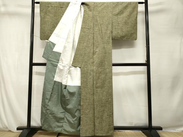 平和屋着物■上質な紬　霞文　正絹　逸品　CABM1355ev