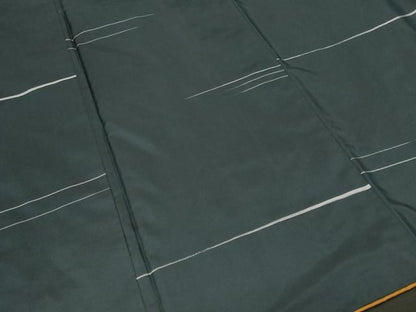 平和屋着物■上質な紬　横段文　正絹　逸品　CABM1362ev