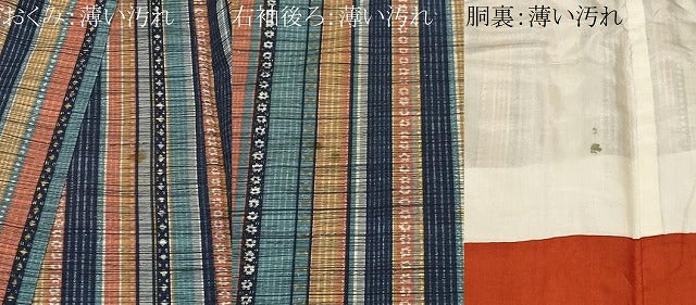 平和屋着物■上質な紬　花間道　正絹　逸品　CABM1368ev