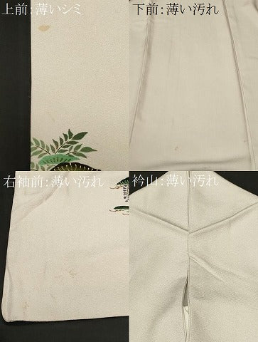 平和屋着物■訪問着　松　藤花房　金彩　正絹　逸品　CABM1374ev