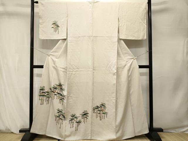 平和屋着物■訪問着　松　藤花房　金彩　正絹　逸品　CABM1374ev