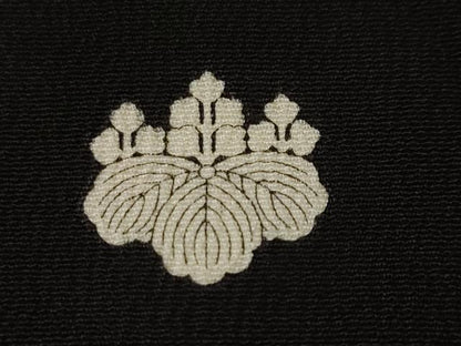 平和屋着物■豪華黒留袖　刺繍　鴛鴦扇面枝花文　暈し染め　金彩　正絹　逸品　CABM1383ev