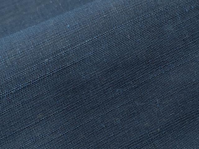 平和屋着物■上質な紬　留紺色　正絹　逸品　CABM1390ev