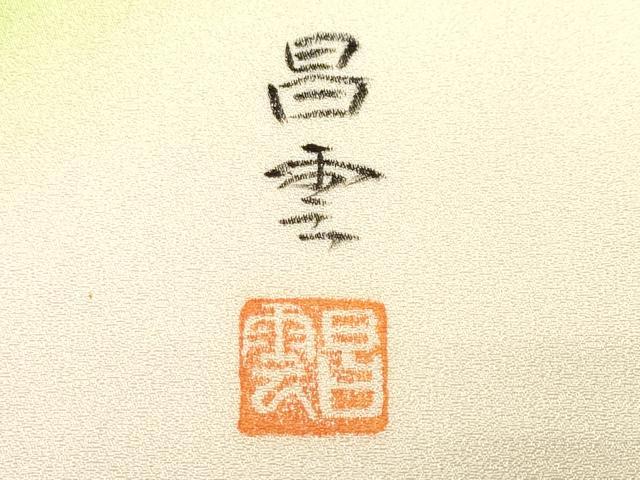 平和屋着物■訪問着　作家物　枝花文　暈し染め　正絹　逸品　CABM1413ev