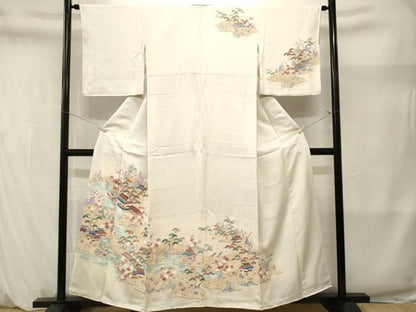 平和屋着物■訪問着　松竹梅御所解文　暈し染め　正絹　逸品　CABM1414ev