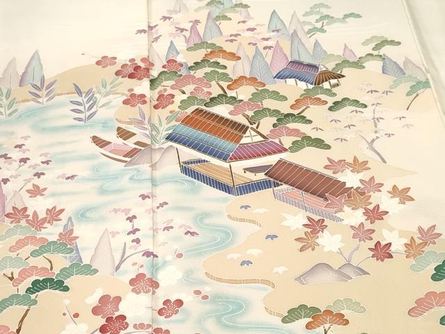 平和屋着物■訪問着　松竹梅御所解文　暈し染め　正絹　逸品　CABM1414ev