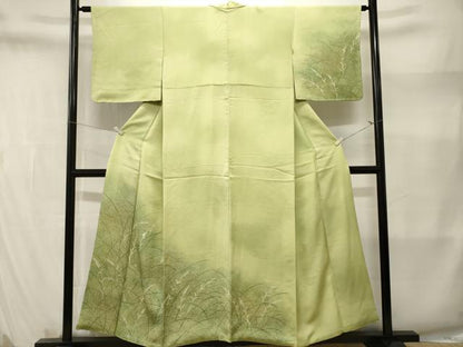 平和屋着物■訪問着　草花文　暈し染め　正絹　逸品　CABM1418ev