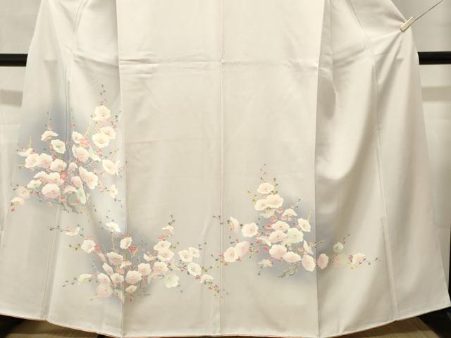 平和屋着物■訪問着　枝椿文　暈し染め　正絹　逸品　CABM1423ev