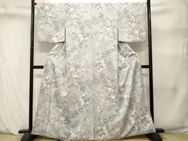 平和屋着物■上質な小紋　辻が花　正絹　逸品　CABM1437ev