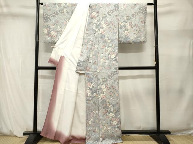 平和屋着物■上質な小紋　辻が花　正絹　逸品　CABM1437ev