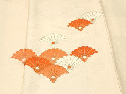 平和屋着物■訪問着　駒刺繍　菊青街は文　金彩　正絹　逸品　CABM1440ev