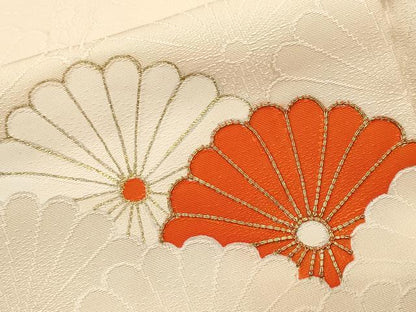 平和屋着物■訪問着　駒刺繍　菊青街は文　金彩　正絹　逸品　CABM1440ev