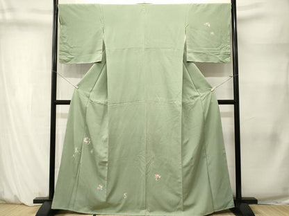 平和屋着物■訪問着　草花文　正絹　逸品　CABM1445ev