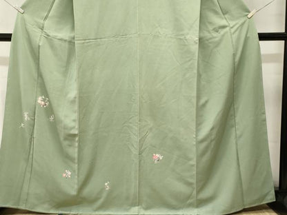 平和屋着物■訪問着　草花文　正絹　逸品　CABM1445ev