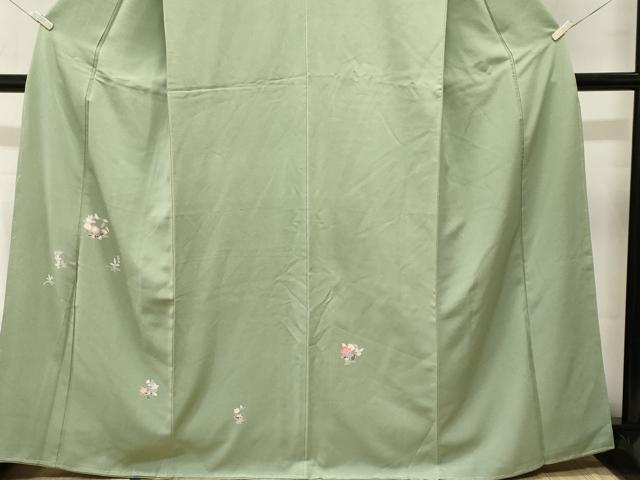 平和屋着物■訪問着　草花文　正絹　逸品　CABM1445ev