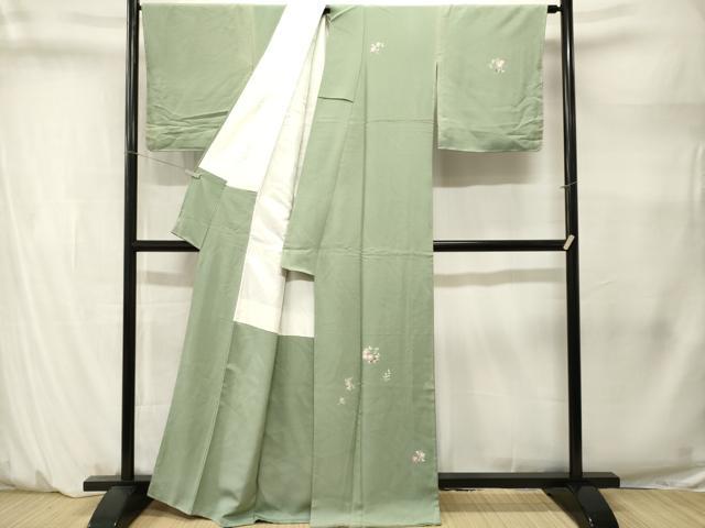 平和屋着物■訪問着　草花文　正絹　逸品　CABM1445ev