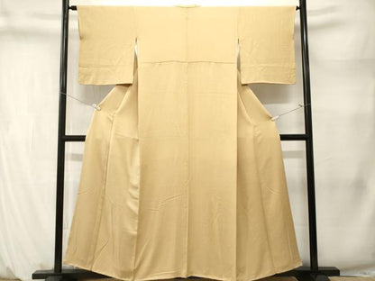 平和屋着物■上質な色無地　紋意匠　砥粉色　松坂屋扱い　正絹　逸品　CABM1453ev