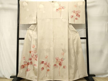平和屋着物■訪問着　草花文　暈し染め　正絹　逸品　CABM1457ev