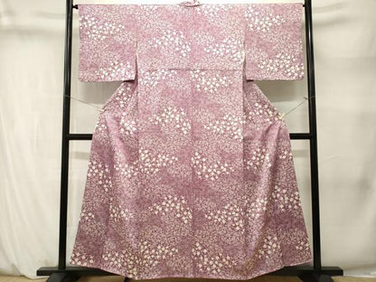 平和屋着物■上質な小紋　枝梅文　金彩　正絹　逸品　CABM1458ev