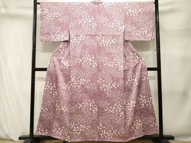平和屋着物■上質な小紋　枝梅文　金彩　正絹　逸品　CABM1458ev