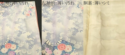 平和屋着物■豪華振袖　扇面草花文　暈し染め　銀彩　正絹　逸品　CABM1469ev
