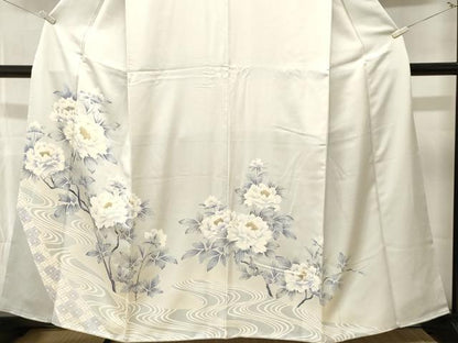 平和屋着物■豪華色留袖　流水枝花文　暈し染め　金彩　正絹　逸品　CABM1477ev