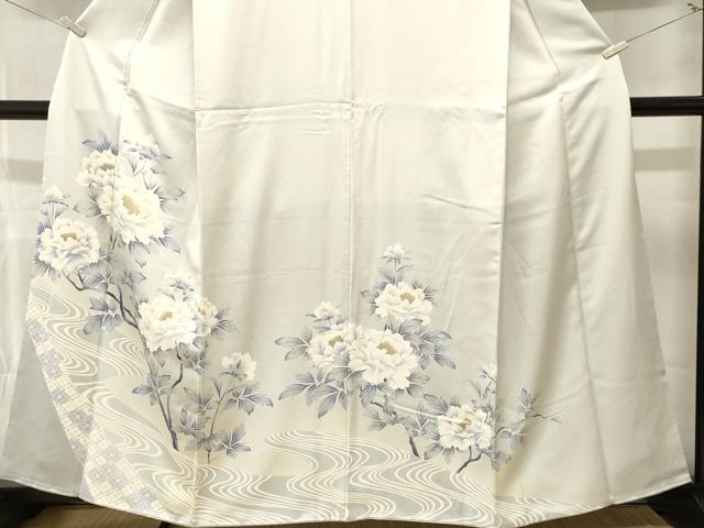 平和屋着物■豪華色留袖　流水枝花文　暈し染め　金彩　正絹　逸品　CABM1477ev