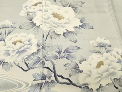 平和屋着物■豪華色留袖　流水枝花文　暈し染め　金彩　正絹　逸品　CABM1477ev