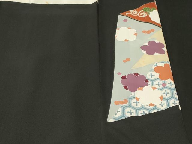 平和屋着物■豪華黒留袖　鳳凰吉祥花唐草文　金彩　正絹　逸品　CABM1482ev