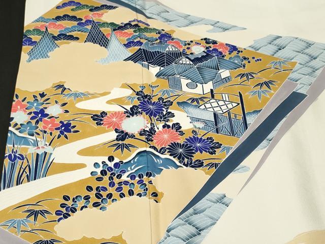 平和屋着物■訪問着　色紙重ね御所解文　正絹　逸品　CABM1491ev