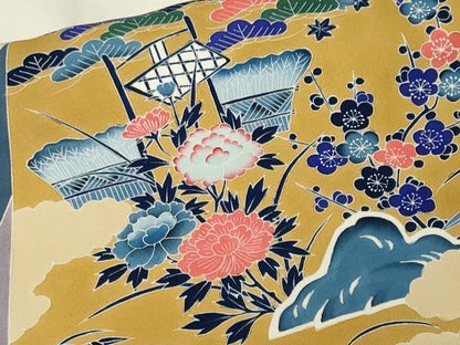 平和屋着物■訪問着　色紙重ね御所解文　正絹　逸品　CABM1491ev