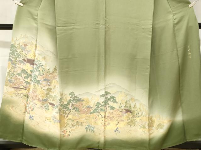 平和屋着物■豪華色留袖　寿光織　北山風情　暈し染め　金糸　さが美扱い　正絹　逸品　CABM1494ev