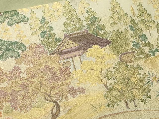 平和屋着物■豪華色留袖　寿光織　北山風情　暈し染め　金糸　さが美扱い　正絹　逸品　CABM1494ev