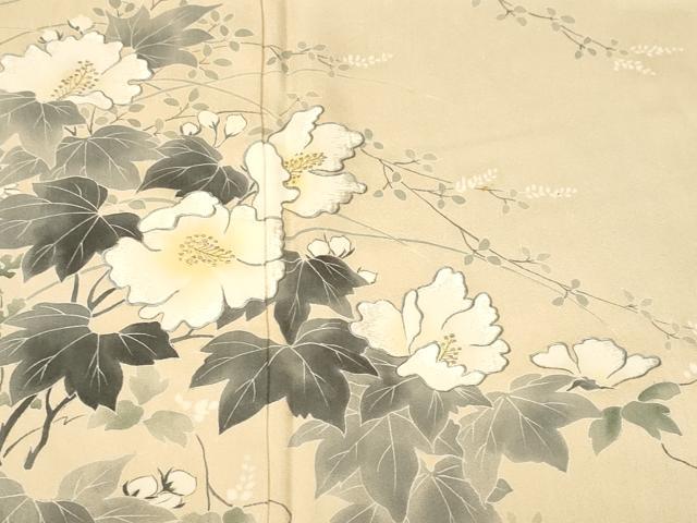 平和屋着物■訪問着　刺繍　枝花文　暈し染め　正絹　逸品　CABM1496ev
