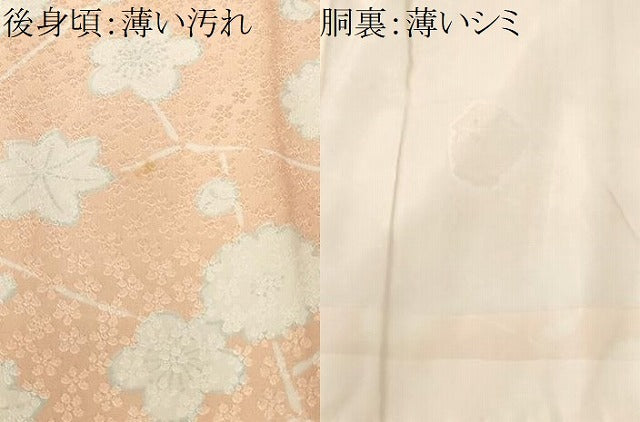平和屋着物■長襦袢　袷　枝花文　正絹　逸品　CABM1503ev
