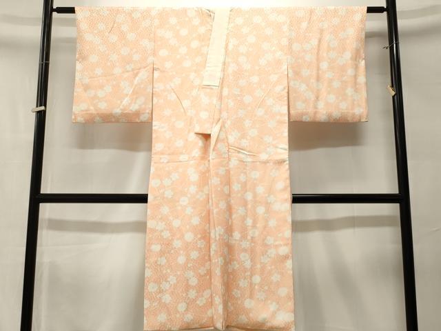 平和屋着物■長襦袢　袷　枝花文　正絹　逸品　CABM1503ev