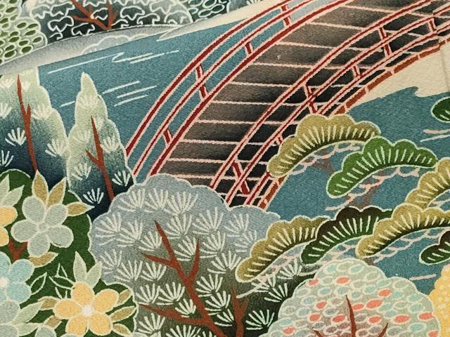 平和屋着物■豪華黒留袖　作家物　御所解文　暈し染め　正絹　逸品　CABM1509ev