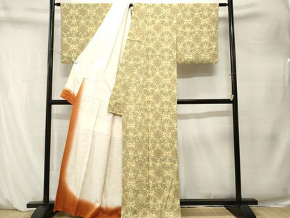 平和屋着物■上質な小紋　狩猟文　正絹　逸品　CABM1512ev