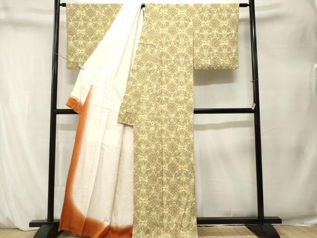 平和屋着物■上質な小紋　狩猟文　正絹　逸品　CABM1512ev