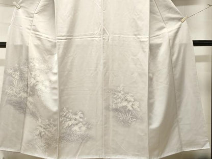 平和屋着物■訪問着　刺繍　流水枝松文　暈し染め　正絹　逸品　CABM1514ev