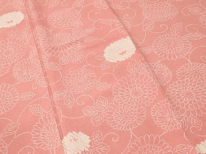 平和屋着物■上質な小紋　絞り　万寿菊　菊唐草文　正絹　逸品　CABM1519ev