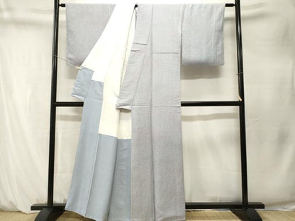 平和屋着物■横井考章　小紋　霰文　暈し染め　正絹　逸品　CABM1520ev