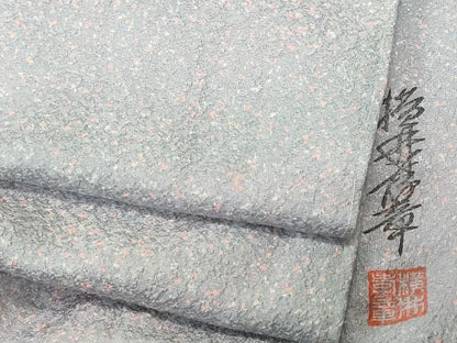 平和屋着物■横井考章　小紋　霰文　暈し染め　正絹　逸品　CABM1520ev