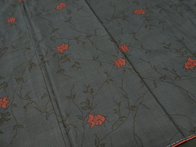 平和屋着物■本場大島紬　7マルキ　枝松文　正絹　逸品　CABM1526ev