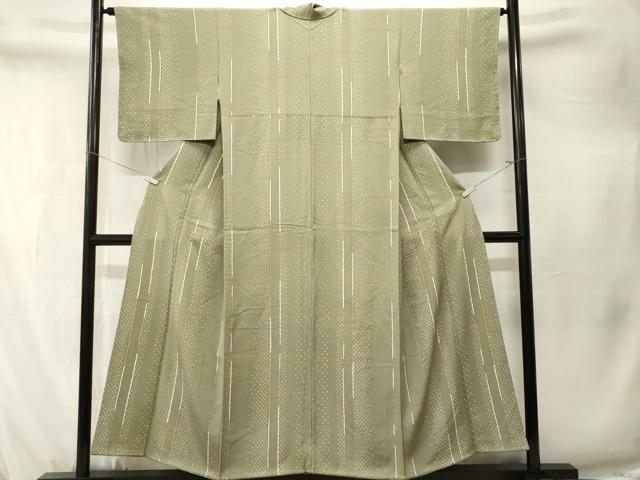 平和屋着物■上質な小紋　抽象文様　正絹　逸品　CABM1527ev