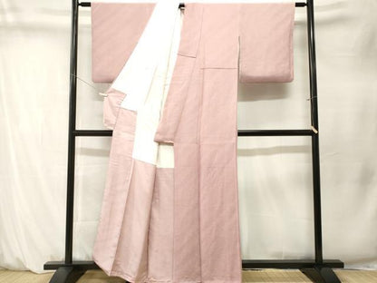 平和屋着物■二代目清次郎　手描き　小紋　作家物　霞文　暈し染め　鬼しぼ縮緬　反端付き　正絹　逸品　CABM1531ev