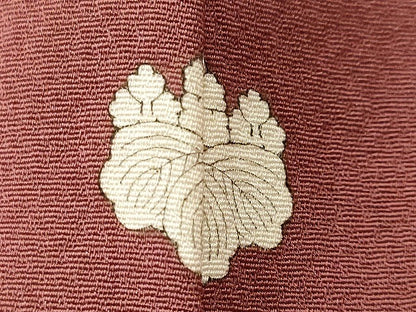 平和屋着物■上質な色無地　風景地紋　宗伝唐茶色　正絹　逸品　CABM1536ev