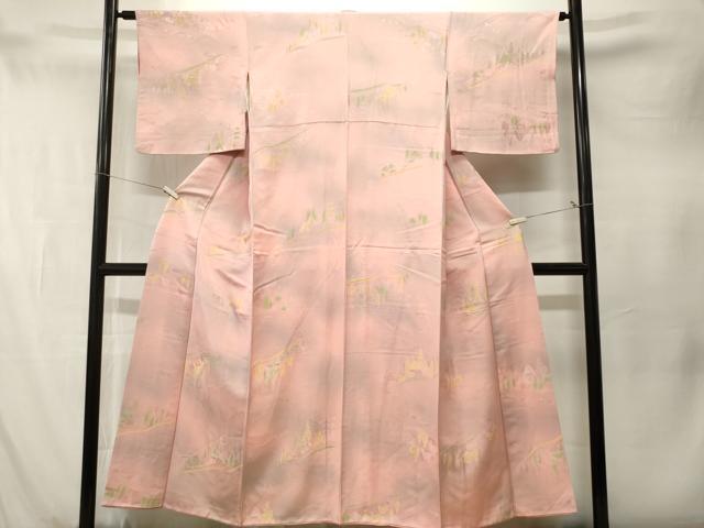 平和屋着物■上質な小紋　風景文　暈し染め　正絹　逸品　CABM1546ev