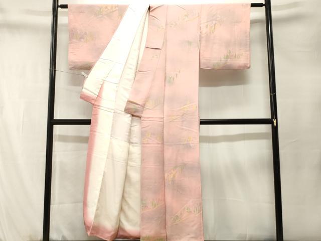 平和屋着物■上質な小紋　風景文　暈し染め　正絹　逸品　CABM1546ev